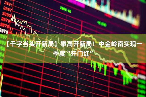 【干字当头开新局】攀高开新局！中金岭南实现一季度“开门红”