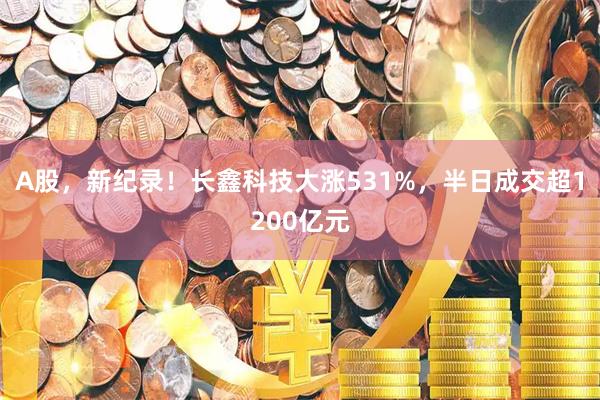A股，新纪录！长鑫科技大涨531%，半日成交超1200亿元